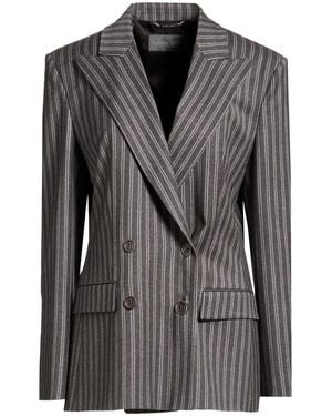 Alberta Ferretti Blazer Virgin Wool, Viscose, Polyester, Elastane - Black