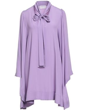 SOLOTRE Lilac Mini Dress Acetate, Silk - Purple