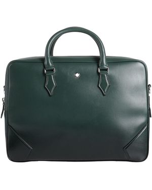 Montblanc Dark Handbag Leather - Green
