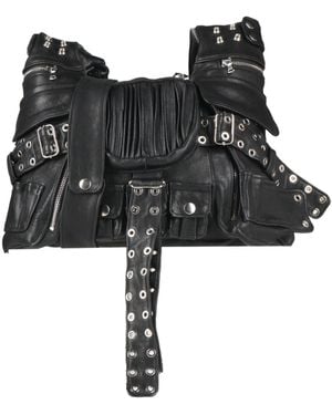 NO/FAITH STUDIOS Cross-Body Bag Leather - Black