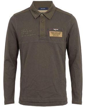 Aeronautica Militare Military Polo Shirt Cotton, Elastane - Grey