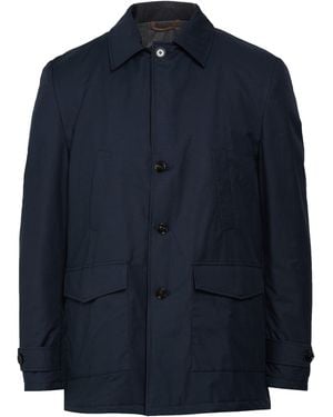Luigi Borrelli Napoli Midnight Coat Cotton, Polyester - Blue