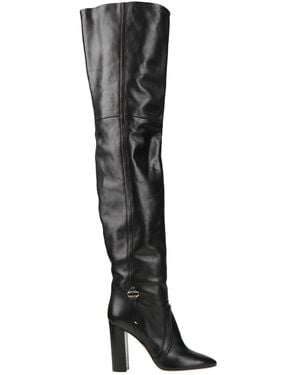 Elisabetta Franchi Boot Leather - Black