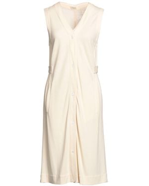 HER SHIRT HER DRESS Vestido midi - Neutro
