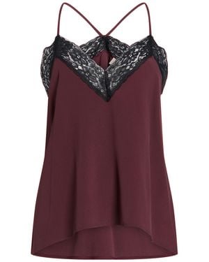 Carla G Burgundy Top Acetate, Silk - Purple