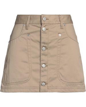 DIESEL Khaki Mini Skirt Polyester, Cotton - Natural