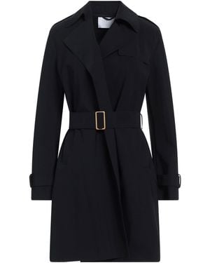 Harris Wharf London Overcoat & Trench Coat Polyamide, Elastane - Blue