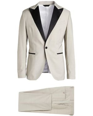 Paoloni Suit Polyester, Virgin Wool, Elastane - White