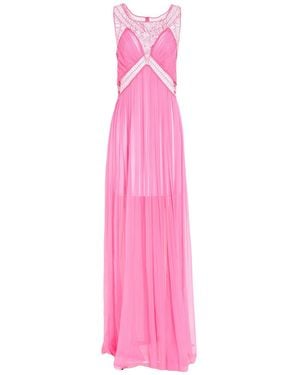 Alberta Ferretti Maxi Dress Silk, Polyamide, Viscose - Pink
