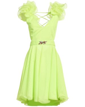 Hanita Lime Mini Dress Polyester - Green