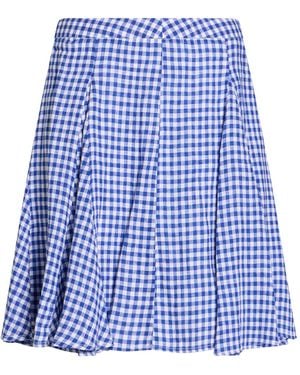 120% Lino Mini Skirt Linen - Blue