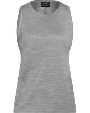 Anthony Vaccarello Top Silk, Lambskin - Gray