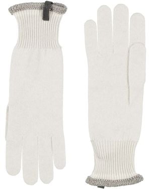 Brunello Cucinelli Guantes - Blanco