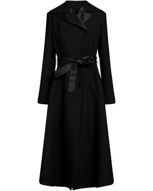 High Overcoat & Trench Coat - Black