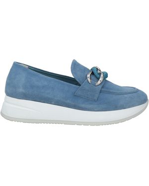 Melluso Slate Loafers Leather - Blue