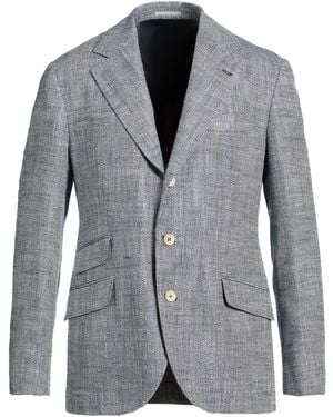 Brunello Cucinelli Blazer Silk, Linen, Cotton, Polyamide - Grey