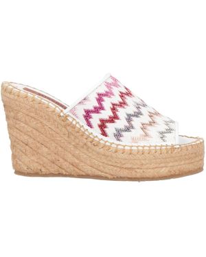 Missoni Espadrilles Leather, Textile Fibres - Pink