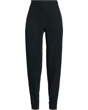 Marella Midnight Trousers Acetate, Cotton - Black