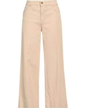 CIGALA'S Jeans Cotton, Linen, Tencel, Elastane - Natural