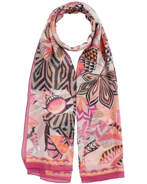 Ferragamo Fuchsia Scarf Cotton - Red