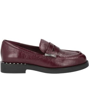 Ash Burgundy Loafers Leather - Purple