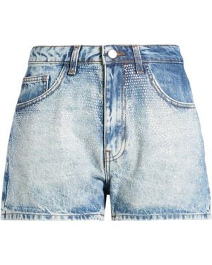 Kaos Denim Shorts Cotton - Blue