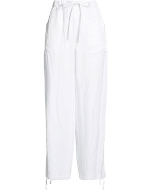 Rag & Bone Trousers Viscose, Linen - White