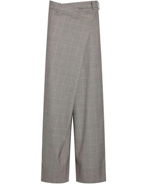 White Sand Pants Polyester, Viscose, Elastane - Gray