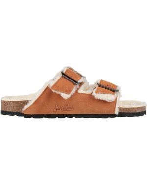 MC2 Saint Barth Camel Sandals Leather - Brown