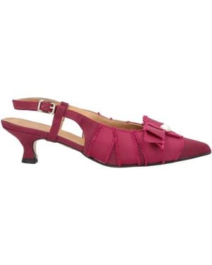 Divine Follie Burgundy Court Shoes Textile Fibres - Pink