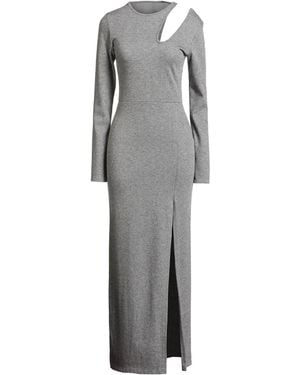 Haveone Maxi Dress Viscose, Polyester, Polyamide, Elastane - Gray