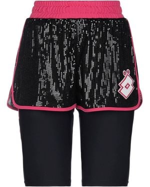 GAëLLE x LOTTO LEGGENDA Shorts & Bermuda Shorts Polyester, Polyamide, Elastane - Black