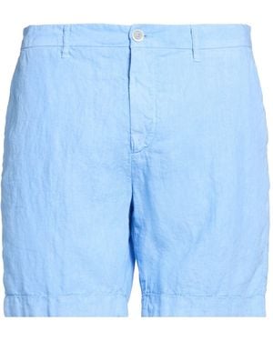 120% Lino Shorts & Bermuda Shorts - Blue