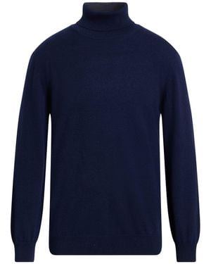 Retois Midnight Turtleneck Cashmere, Merino Wool - Blue