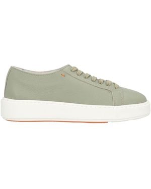 Santoni Sneakers Leather - Green