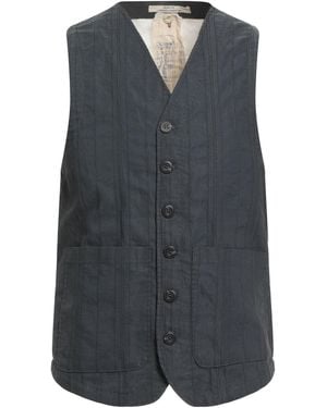 Messagerie Charcoal Tailored Vest Cotton, Polyester - Grey