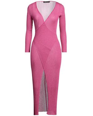 antonella rizza Fuchsia Cardigan Viscose, Metallic Polyester - Pink