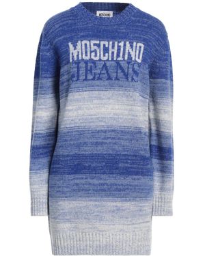 Moschino Mini Dress Wool, Polyamide - Blue