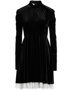 Philosophy Di Lorenzo Serafini Velvet Lace Mini Fit-and-Flare Dress - Black
