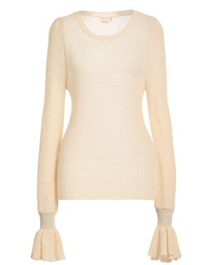 Liu Jo Sweater Baby Alpaca Wool, Recycled Polyamide, Wool, Polyamide - Natural