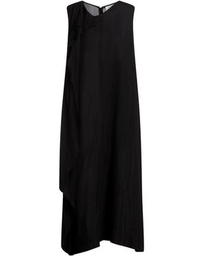 J'M DESIGN Midi Dress Viscose, Linen - Black