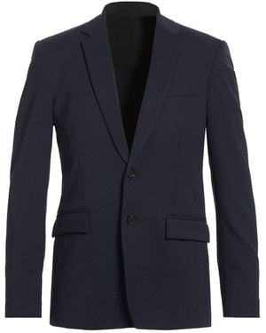 Grifoni Midnight Blazer Polyester, Virgin Wool, Elastane - Blue
