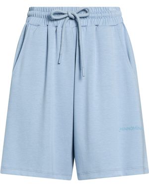 hinnominate Light Shorts & Bermuda Shorts Viscose, Polyester, Elastane - Blue