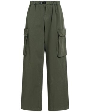 White Sand Military Pants Cotton, Elastane - Green