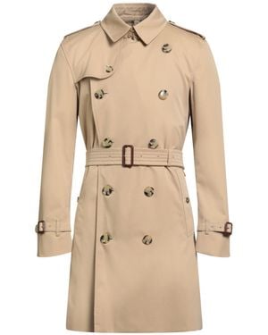 Burberry Prorsum Sand Overcoat & Trench Coat Cotton - Natural
