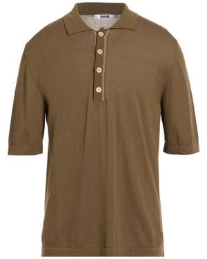Grifoni Military Polo Shirt Cotton - Brown