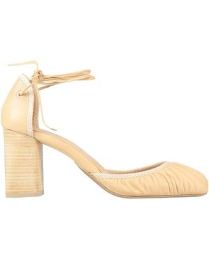 Lemaire Sand Pumps Leather - Natural