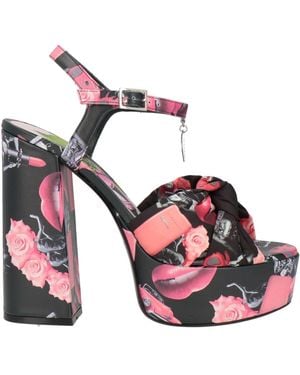John Richmond Sandals Leather, Textile Fibres - Pink