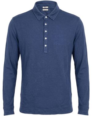 Massimo Alba T-Shirt Linen, Cotton - Blue