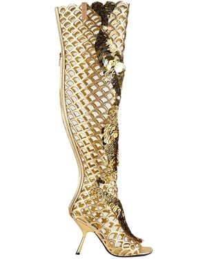 Sergio Rossi Boot - Metallic